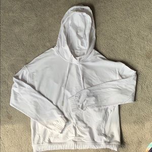 Lululemon Womens White Hooded Sweatshirt
